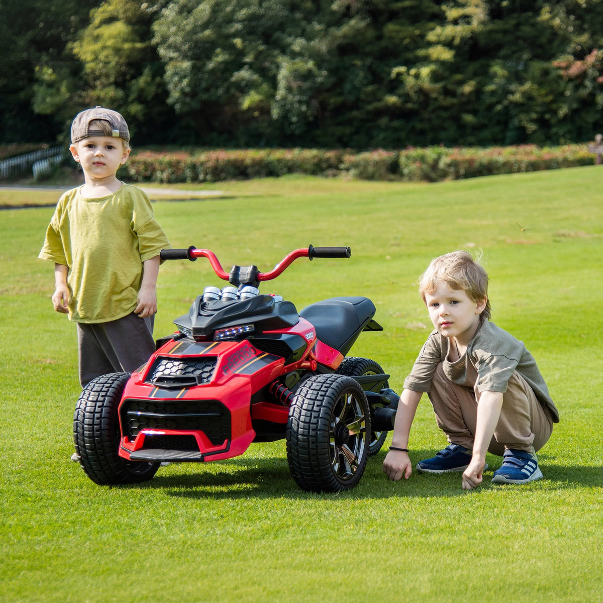 2026 24V Spider 2 Seater 3 Wheel Kids Motorcycle with Remote Control