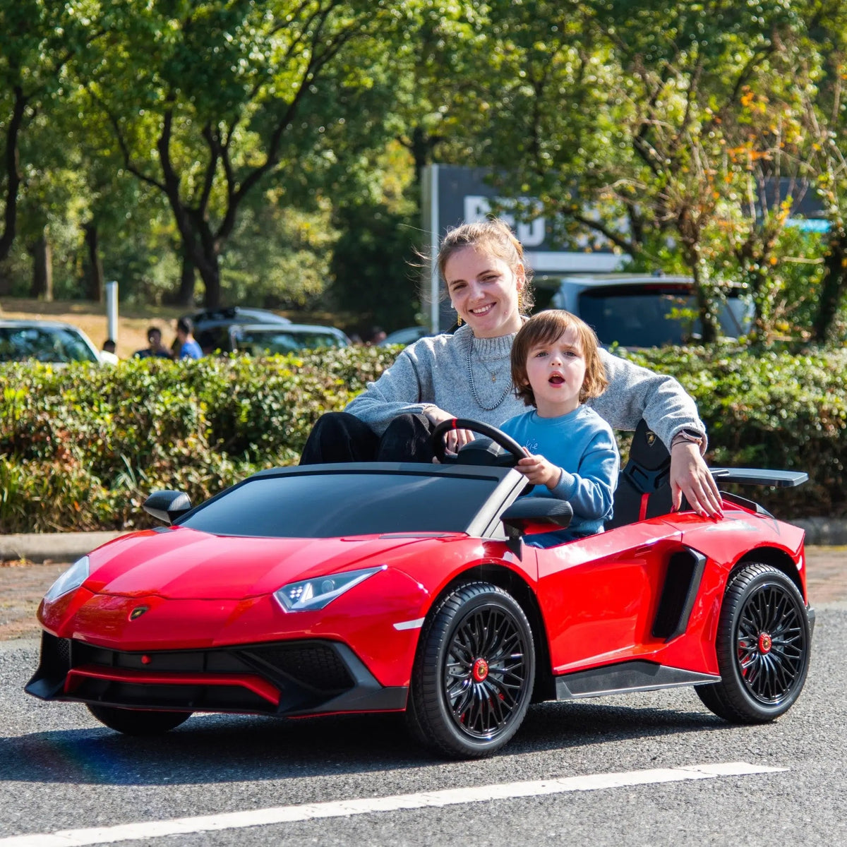 24V Lamborghini Aventador 2-Seater Ride-On Car