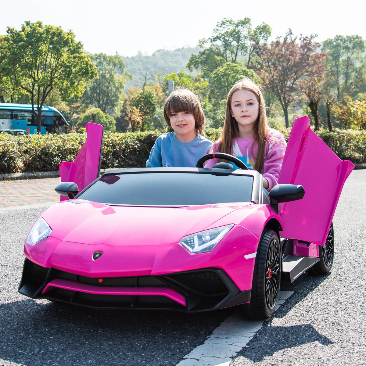 24V Lamborghini Aventador 2-Seater Ride-On Car