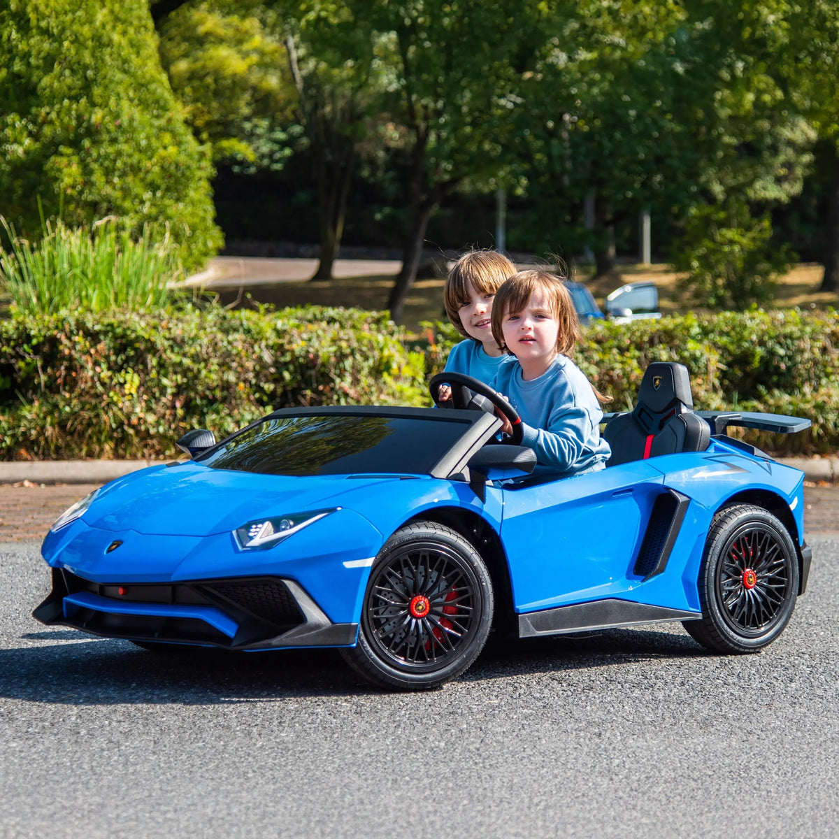 24V Lamborghini Aventador 2-Seater Ride-On Car