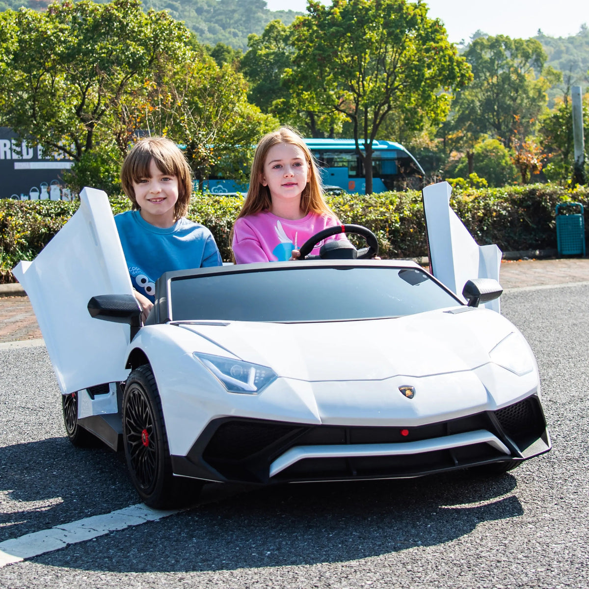 24V Lamborghini Aventador 2-Seater Ride-On Car