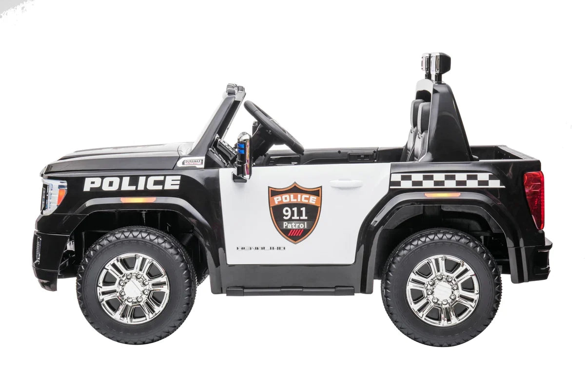 2026 24V GMC Sierra Denali 2 Seater Kids Ride On Car with Remote Control POLICE