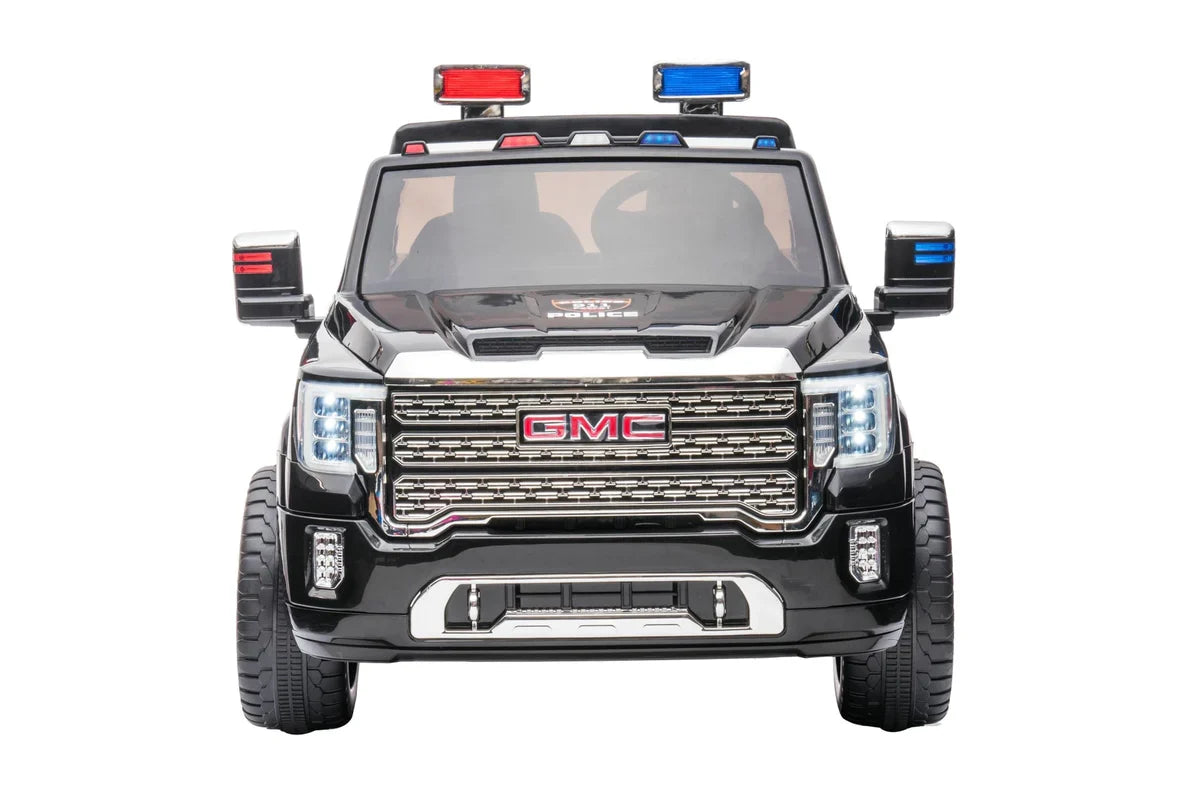 2026 24V GMC Sierra Denali 2 Seater Kids Ride On Car with Remote Control POLICE