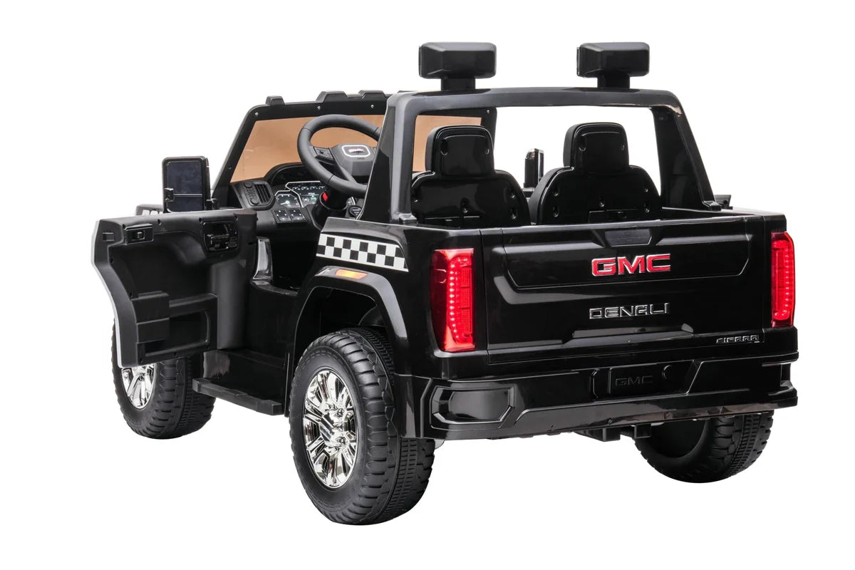 2026 24V GMC Sierra Denali 2 Seater Kids Ride On Car with Remote Control POLICE