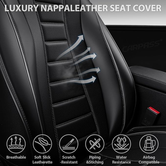 Universal Seat Covers — Front Seat — Black