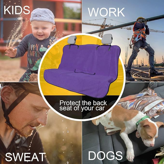 Pet Car Seat Protector — Purple