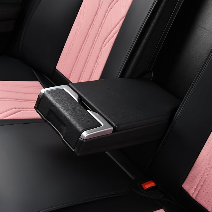 Universal Seat Covers — Front Seat — Pink / Black