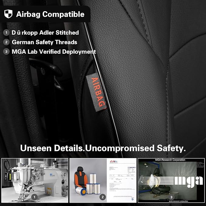 Faux Leather Seat Covers for Toyota 4Runner — Full Set — Black