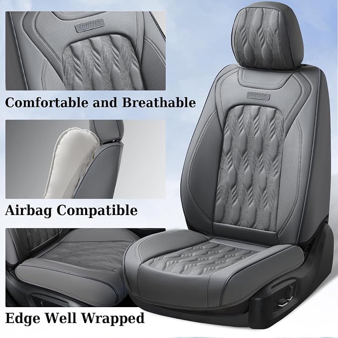 Universal Seat Covers — Full Set — Gray