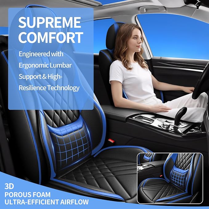 Seat Covers for Nissan Kicks — Full Set — Blue