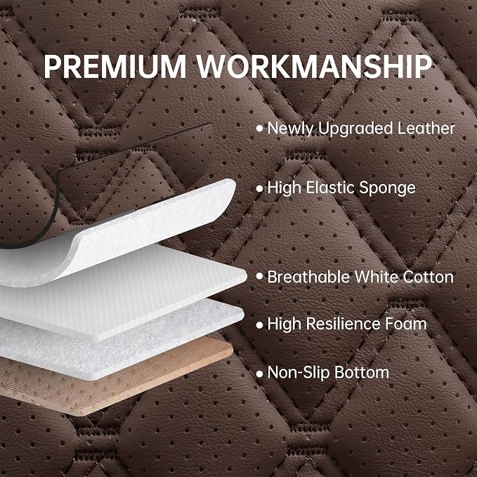 Universal Seat Covers — Full Set — Brown