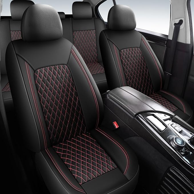 Universal Faux Leather Seat Covers — Full Set