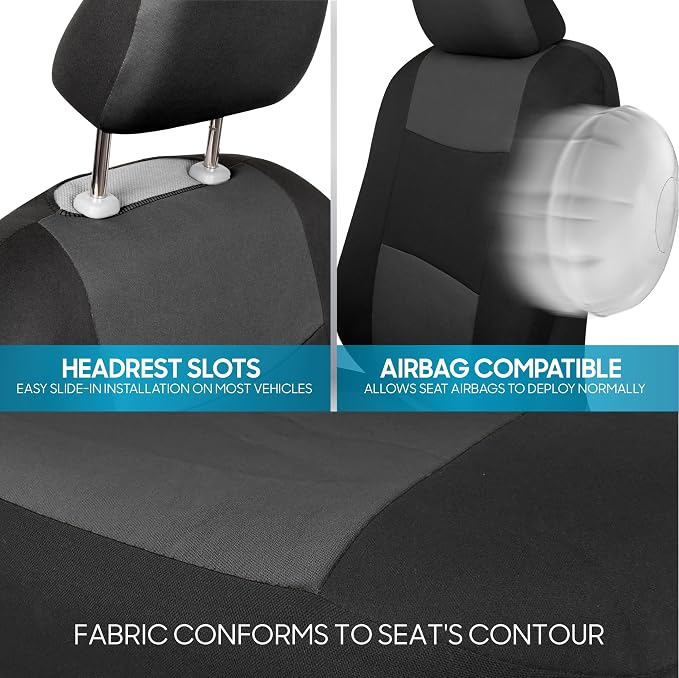 Car Seat Covers — Full Set — Black