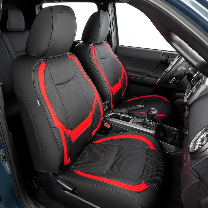 Seat Covers for Toyota Tacoma — Black / Red
