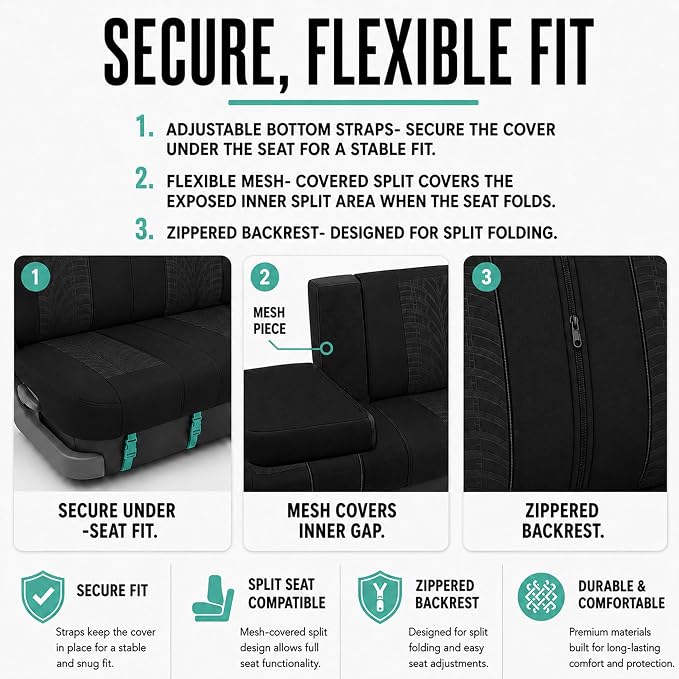 Universal Seat Covers — Black