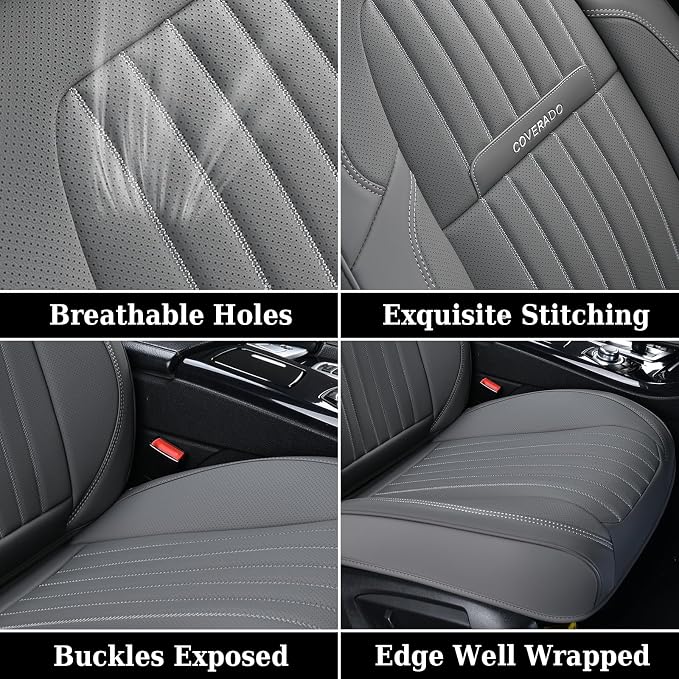 Universal Seat Covers — Full Set — Gray