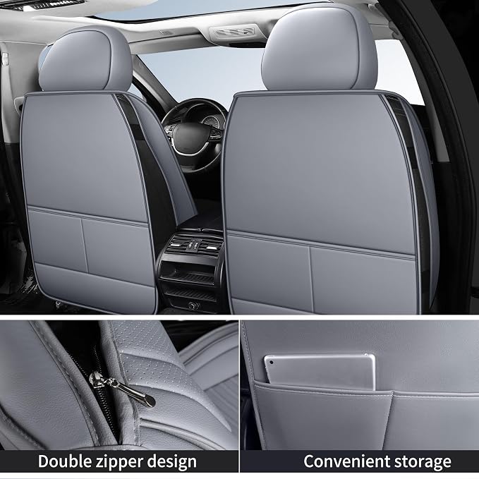 Universal Seat Covers — Full Set — Gray