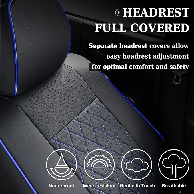 Seat Covers for Toyota Tacoma — Front Seat — Blue