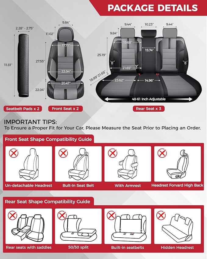 Universal Faux Leather Seat Covers