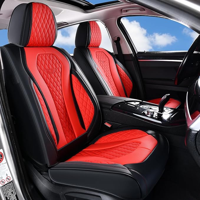 Universal Seat Covers — Front Seat — Red