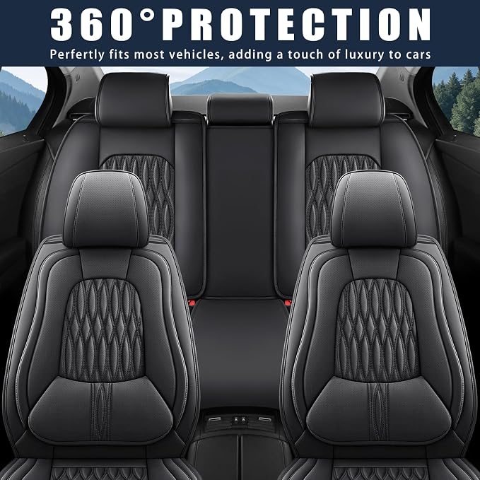 Universal Seat Covers — Full Set — Black