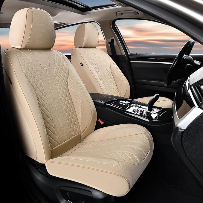 Universal Seat Covers — Front Seat — Beige