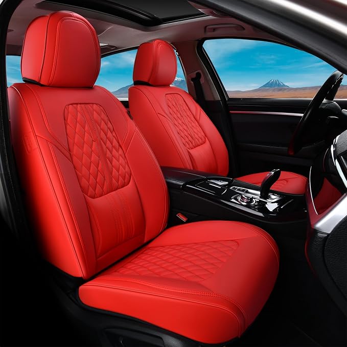 Universal Seat Covers — Front Seat — Red