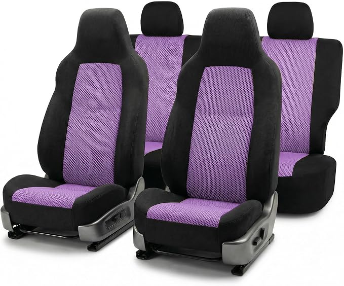 Universal Fabric Seat Covers — Front Seat — Purple
