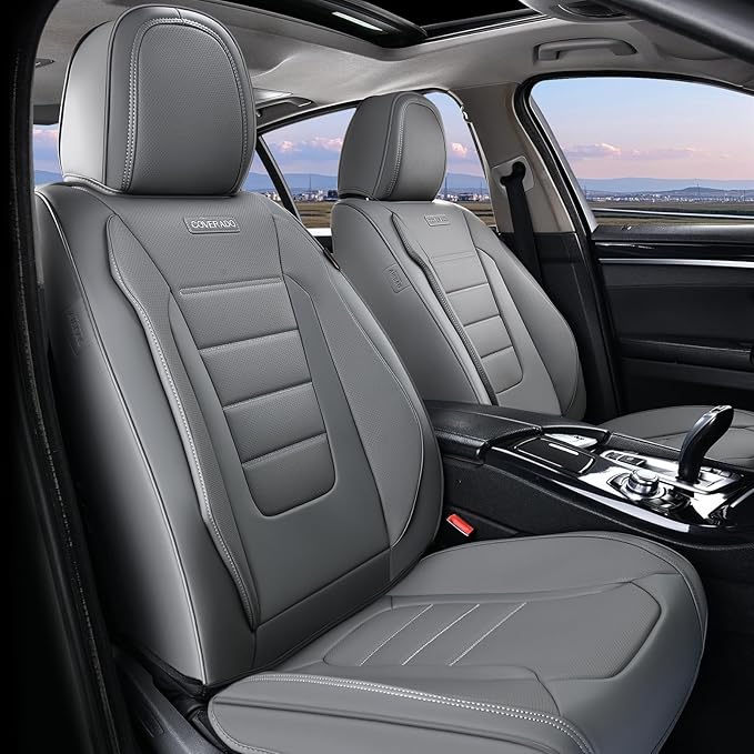 Universal Seat Covers — Full Set — Gray