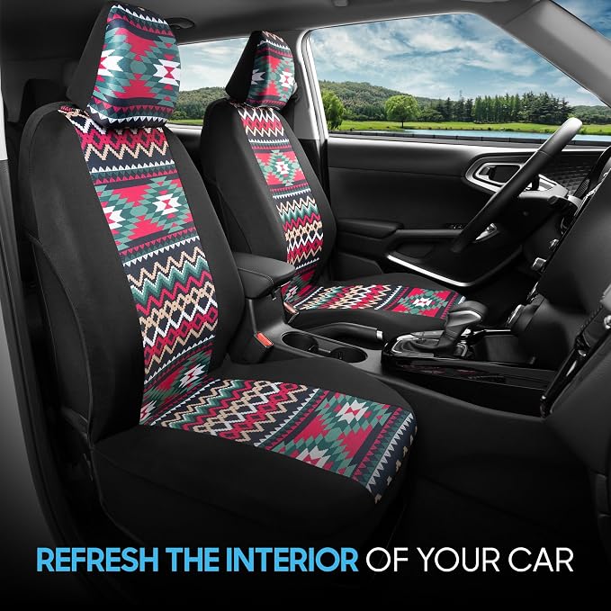 Universal Seat Covers — Front Seat — Pink