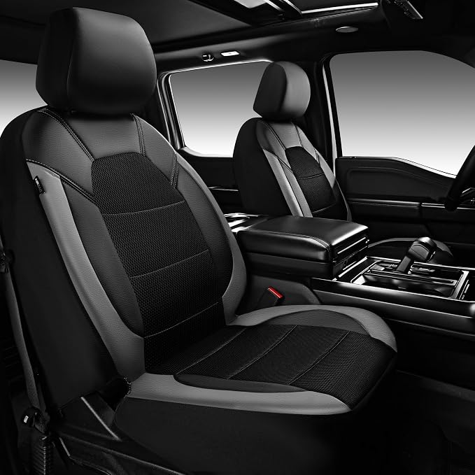 Universal Seat Covers — Full Set — Black / Gray