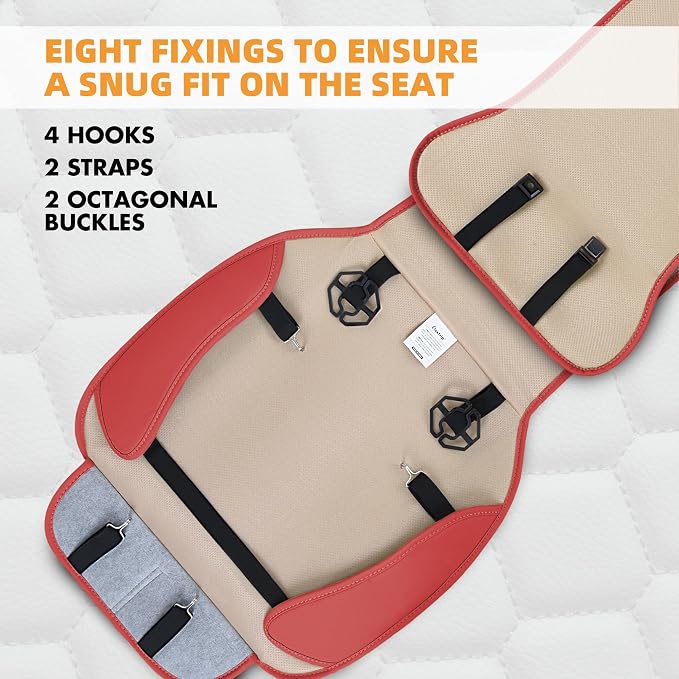 Universal Seat Covers — Front Seat — Red
