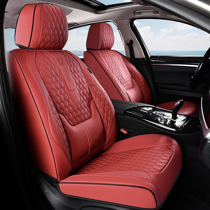 Universal Seat Covers — Full Set — Red