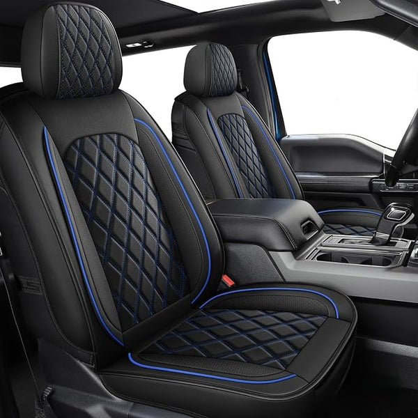 Seat Covers for Multiple Vehicles — Full Set — Black / Blue