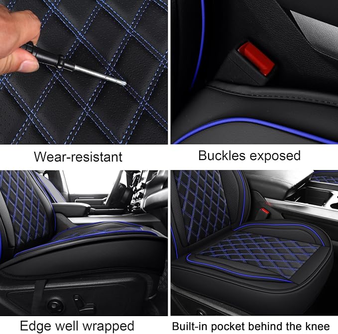 Seat Covers for Chevrolet Silverado / GMC Sierra — Front Seat — Blue