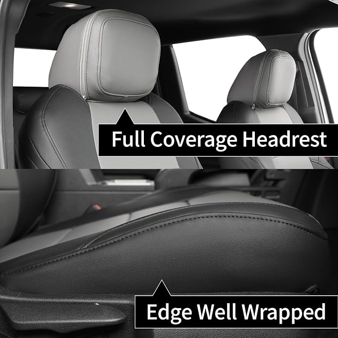 Seat Covers for Toyota Tacoma — Full Set — Black / Gray