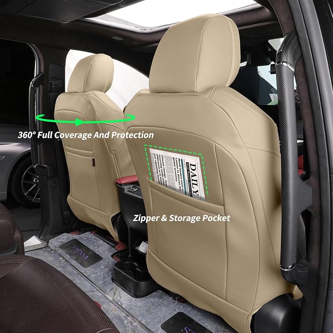 Seat Covers for Toyota Sienna — Full Set — Beige