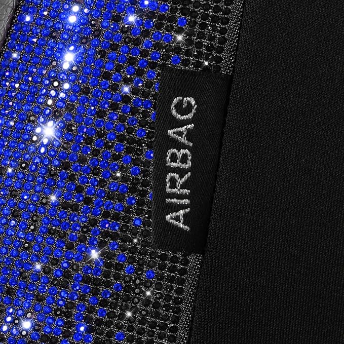 Universal Seat Covers — Full Set — Black / Blue
