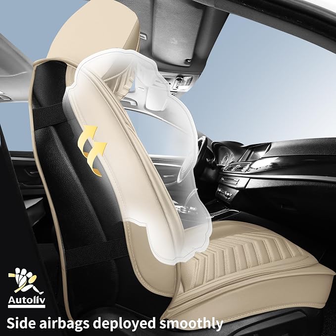 Universal Seat Covers — Front Seat — Beige