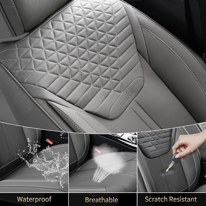 Universal Seat Covers — Front Seat — Gray