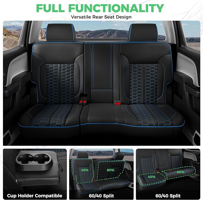 Faux Leather Seat Covers for Chevrolet Silverado / GMC Sierra
