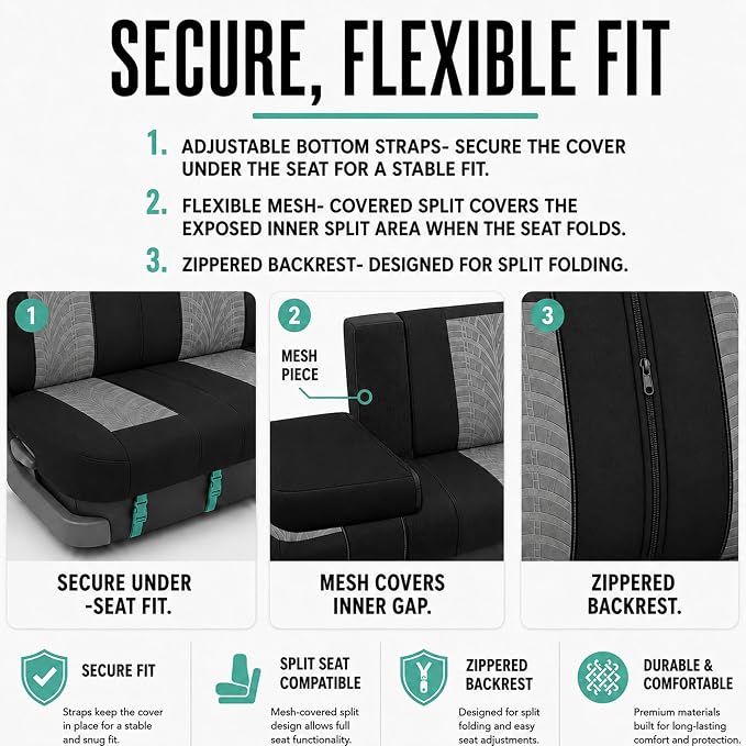 Universal Seat Covers — Gray