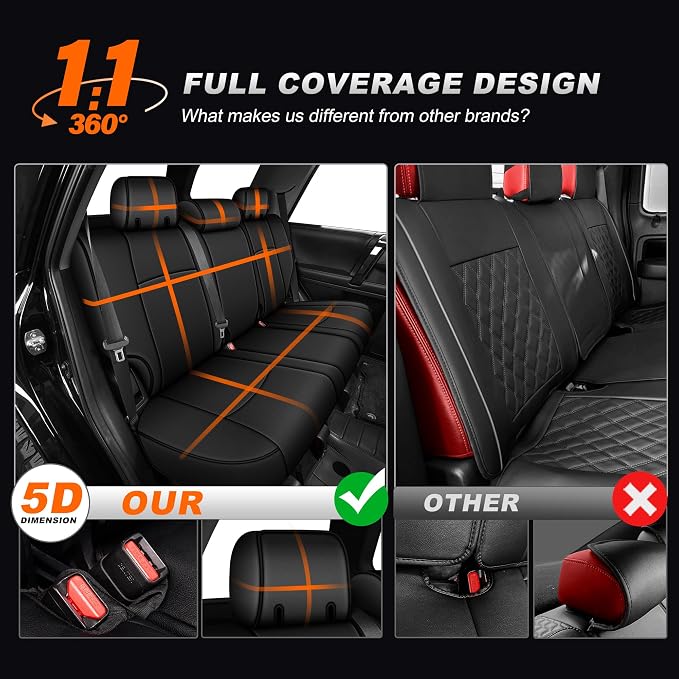 Seat Covers for Toyota 4Runner — Full Set — Black