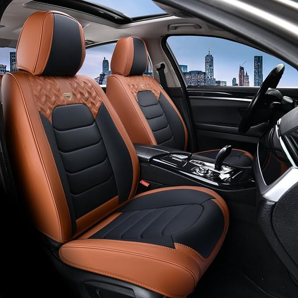 Universal Seat Covers — Front Seat — Brown / Black