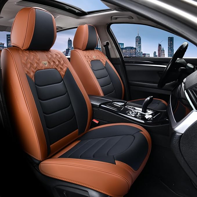 Universal Seat Covers — Front Seat — Brown / Black