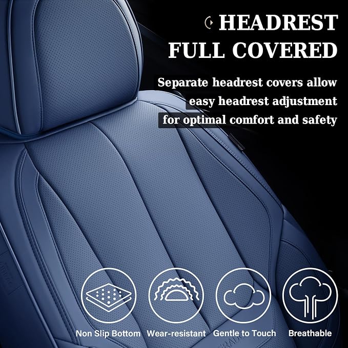 Universal Seat Covers — Front Seat — Blue