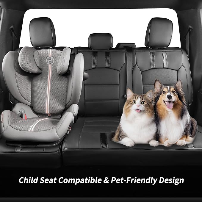 Seat Covers for Multiple Vehicles — Full Set — Black