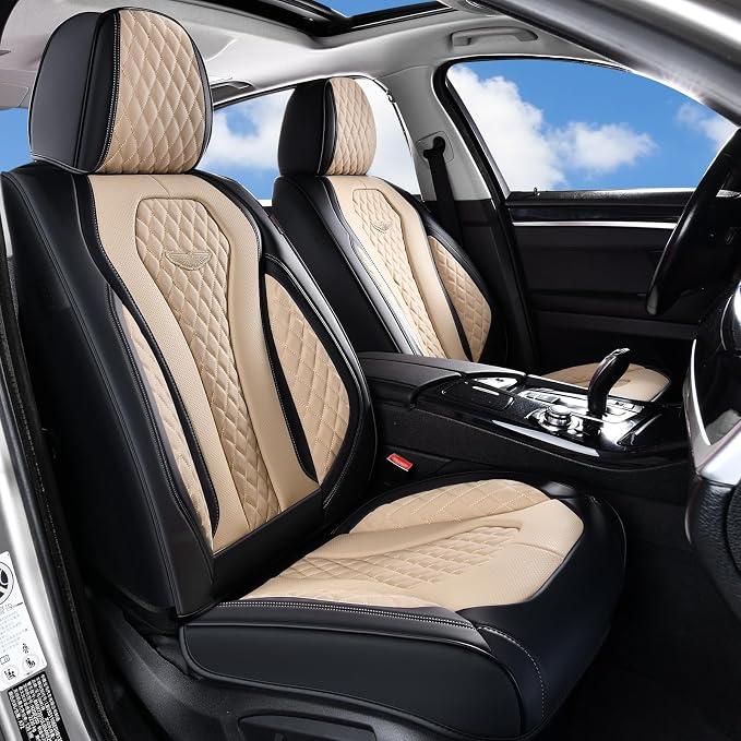 Universal Seat Covers — Front Seat — Beige