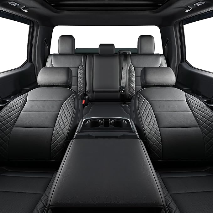 Seat Covers for Multiple Vehicles — Full Set — Black