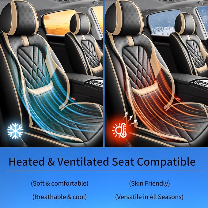 Seat Covers for Nissan Titan — Full Set — Beige